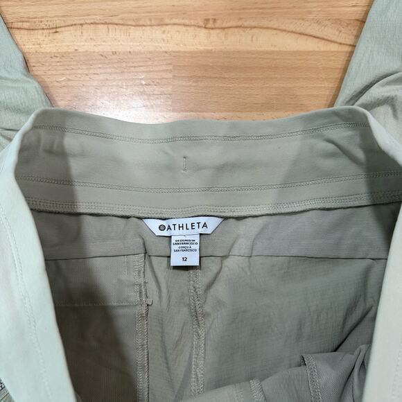 Athleta Trekkie North Jogger Ecru Mid Rise Pants size 12 - Picture 6 of 9